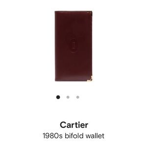 Rare Vintage Cartier Long Bifold Wallet